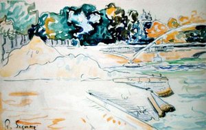 The Seine at Paris by Paul Signac
