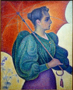 The woman with the umbrella by Paul Signac