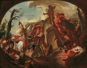 Saint Cassian of Imola Topples the Statue of Pluto at Säben