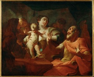 Young Moses Before Pharaoh by Paul Troger