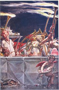 Give us kind keepers, Heavens! - what were these?, illustration from The Tempest, 1908 by Paul Vincent Woodroffe