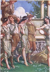 Juno, Ceres and the Masque of the Nymphs and Reaper (illustration from The Tempest) by Paul Vincent Woodroffe