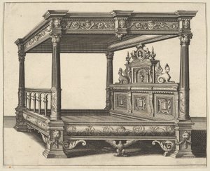 Canopy Bed from Verscheyden Schrynwerck, 1658