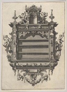 Wall-mounted Shelf Unit from Verscheyden Schrynwerck by Paul Vredeman de Vries