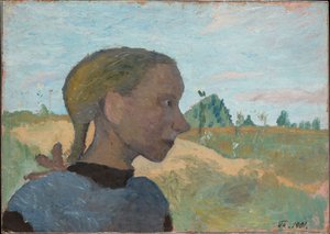 Portrait of a Girl by Paula Modersohn-Becker
