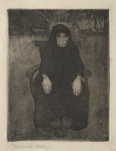 Seated Old Woman by Paula Modersohn-Becker