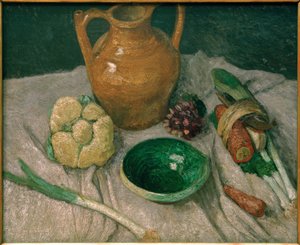 Still Life with Vegetables and Earthenware