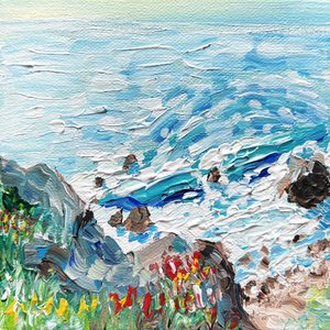 Vibrant Coastal Waves by Pauline Wegman | Key and Sea Creative