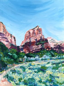 Vibrant Desert Landscape by Pauline Wegman | Key and Sea Creative