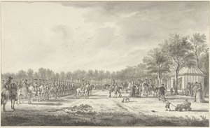 Review of the Cavalry by Prince William V on the Malieveld in The Hague, 1770 by Paulus Constantijn la Fargue