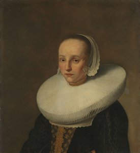 Portrait of Anna van der Does (1609-1650) by Paulus Hennekyn
