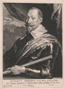 Gustavus Adolphus D.G. King of Sweden, Goths, and Vandals, Grand Prince of Finland, Duke, Etc. by Paulus Pontius
