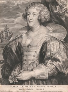 Maria de Medices, Queen of France, Mother of Three Kings by Paulus Pontius