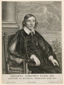 Portrait of Adolph Vorst, Professor in Leiden by Paulus Pontius