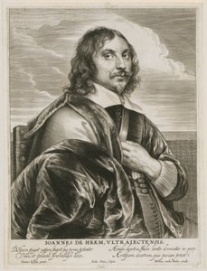 Portrait of Johannes de Heem by Paulus Pontius