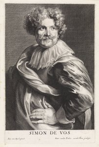 Portrait of the Painter Simon de Vos by Paulus Pontius