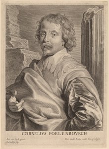 Cornelis van Poelenburgh by Paulus Pontius after Sir Anthony van Dyck