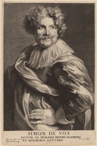 Simon de Vos by Paulus Pontius after Sir Anthony van Dyck