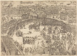 The Tournament Place in the City of Zwickau by Paulus Reinhart