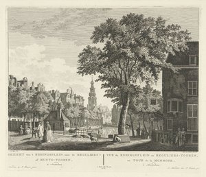 View of the Munttoren in Amsterdam