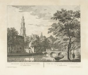 View of the Westerkerk and Westerhal from the Keizersgracht