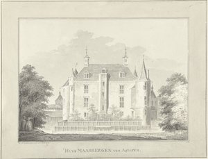 The House Maarsbergen, from Behind by Paulus van Liender