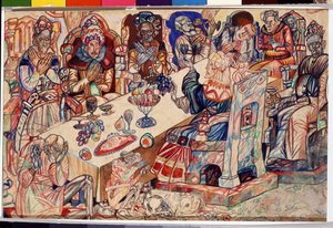 The Feast of Kings by Pawel Nikolajewitsch Filonow