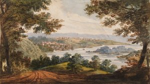 Washington and Georgetown from the Alexandria Road by Pavel Petrovic Svin