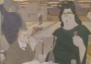 Fyodor Shalyapin Caricature by Pavel Yegorovich Shcherbov