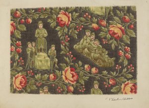 Printed Cotton (Winter Sports) by Pearl Gibbo