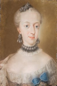 Portrait of Juliane Marie 1729-1796, Queen of Denmark and Norway, Mid of the 18th century