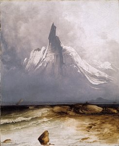 Stetind in Fog by Peder Balke