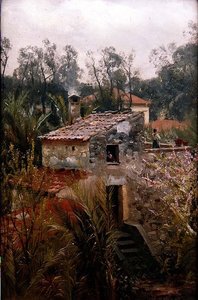 Italian Scene with a Villa