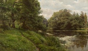 P. Mönsted, Summer Day by the Water by Peder Monsted