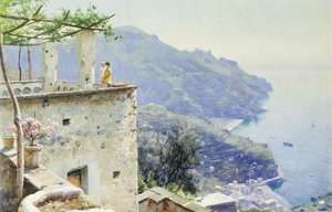 The Ravello Coastline by Peder Monsted