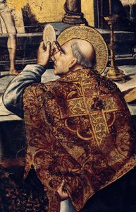 The Eucharist (detail) by Pedro Berruguete