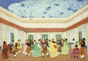 The Patio by Pedro Figari