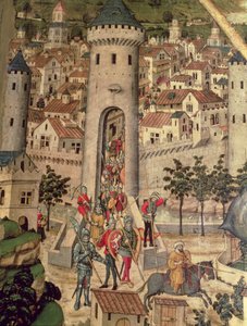 Saint Jordi Altarpiece (detail) by Pedro Nisart