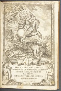 Saint James on Horseback, from La Regla y Establecimientios de la Cavalleria de Santiago by Pedro de Villafranca