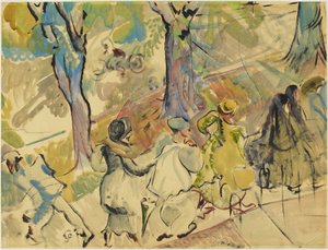 Jarvis Street Sidewalk, c.1936 by Pegi Nicol Macleod