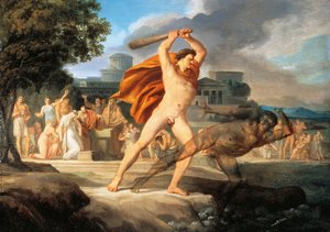 Hercules defeats Thanatos