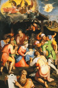Adoration of the Shepherds by Pellegrino Tibaldi
