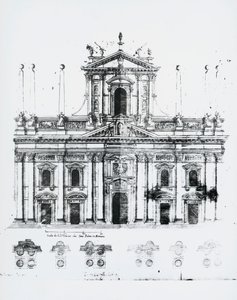 Design for facade of Milan cathedral by Pellegrino Tibaldi