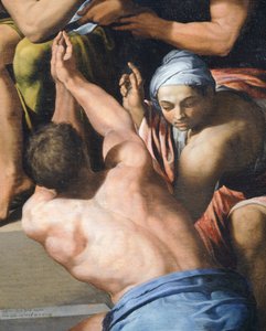 Man with his upper torso nude (detail) by Pellegrino Tibaldi
