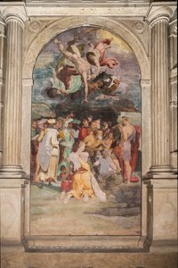 St John the Baptist Baptizing People, Poggi Chapel by Pellegrino Tibaldi