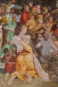 St John the Baptist Baptizing People, Poggi Chapel by Pellegrino Tibaldi