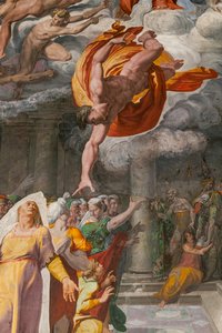 The Announcement of the coming of the Baptist, Poggi Chapel by Pellegrino Tibaldi