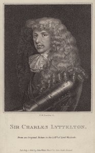 Sir Charles Lyttelton, English Politician and Colonial Governor of Jamaica (engraving)