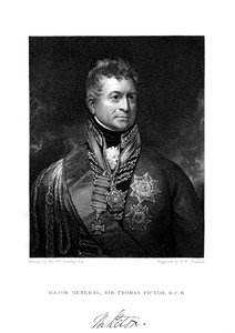 Sir Thomas Picton, British soldier, 19th century