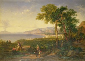 The Bay of Salerno by Penry Williams